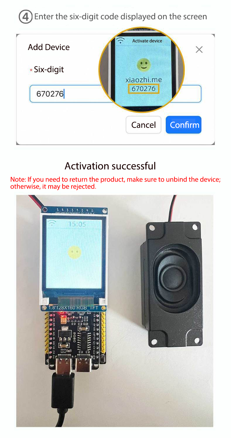 AI Smart Speaker Suite with 2.0 inch Color Screen (Latest Firmware)