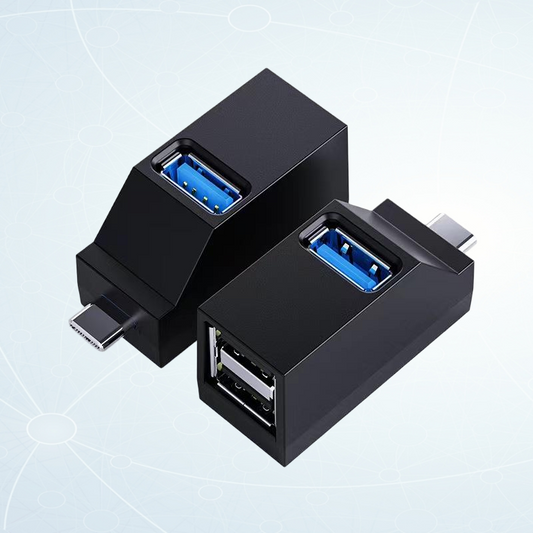 1 USB3.0 Type-C to 1 USB3.0 Type-A and 2 USB2.0 Type-A 2pcs