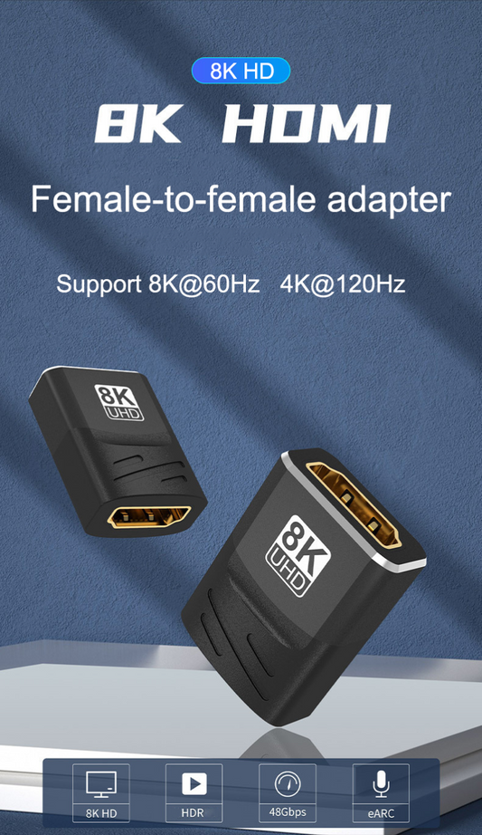 8K60 4K120 female HDMI to female HDMI 100pcs
