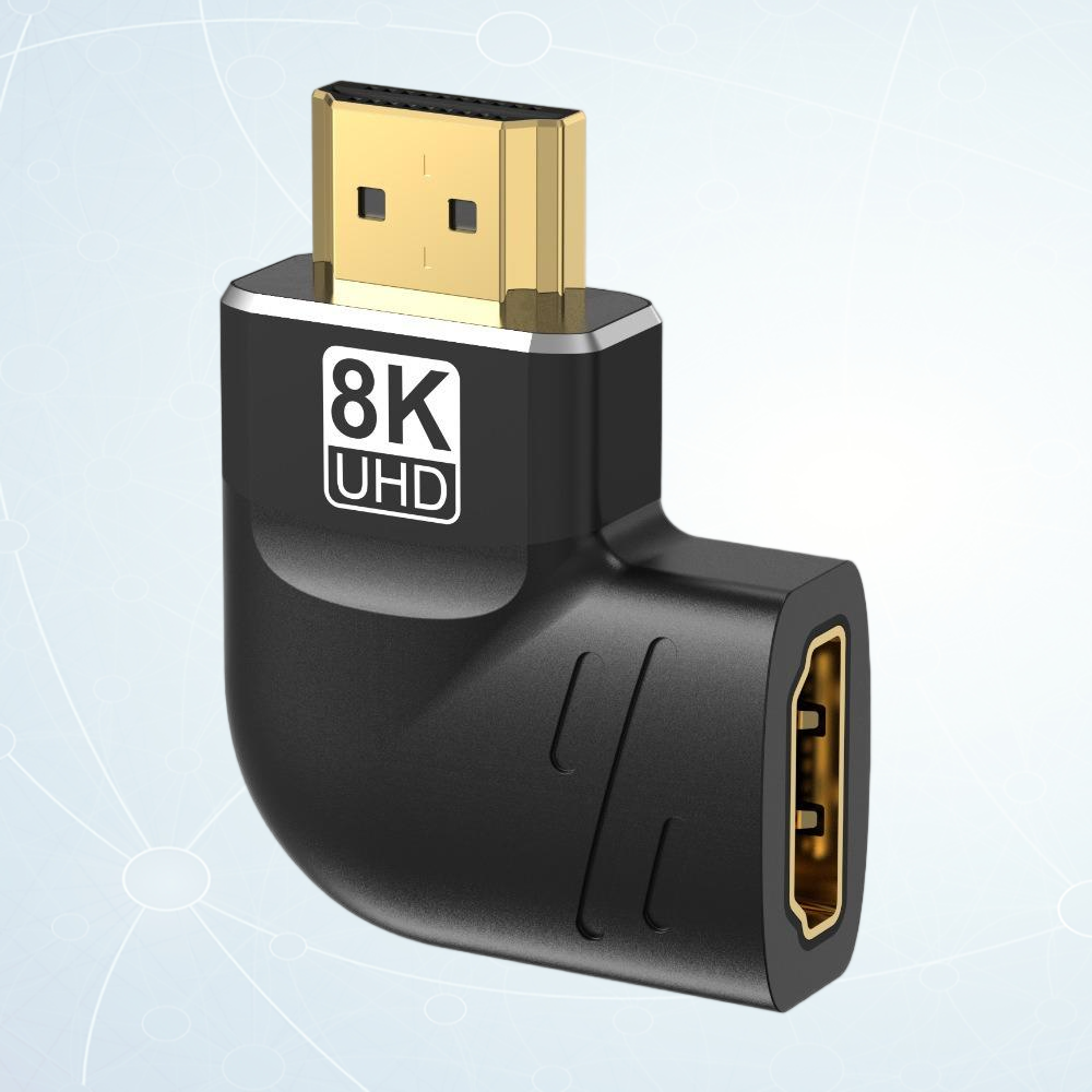 8K60 4K120 male HDMI to female HDMI Right 270° 100pcs