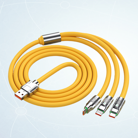 Lemon Yellow Cellphone Charging Cable 10pcs