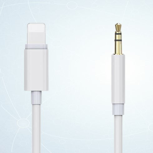 Lighting to AUX 3.5mm  Audio Cable White 2pcs