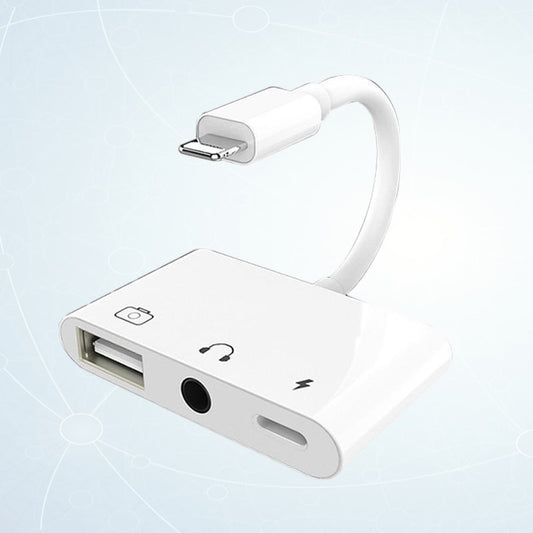 Lighting to USB3.0 Type-A and 3.5mm Audio Port and USB Type-C Charging Port 2pcs