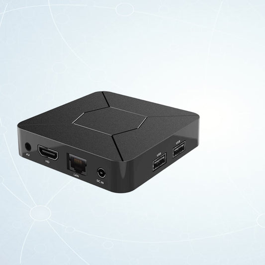 Media Player OTT TV Box USB Input HDMI Output LAN Port with Remote Controller 2pcs