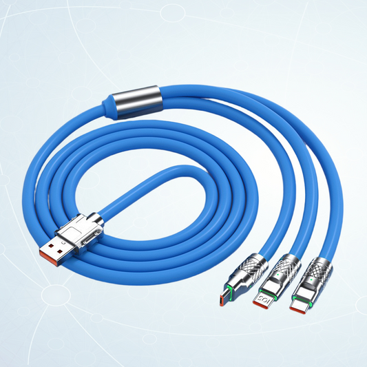 Sky Blue Cellphone Charging Cable 10pcs
