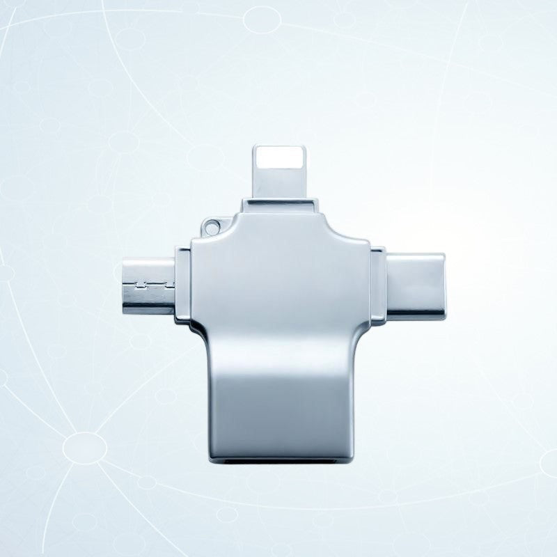 OTG Cable USB Type-A to MicroUSB Type-C Lighting 2pcs