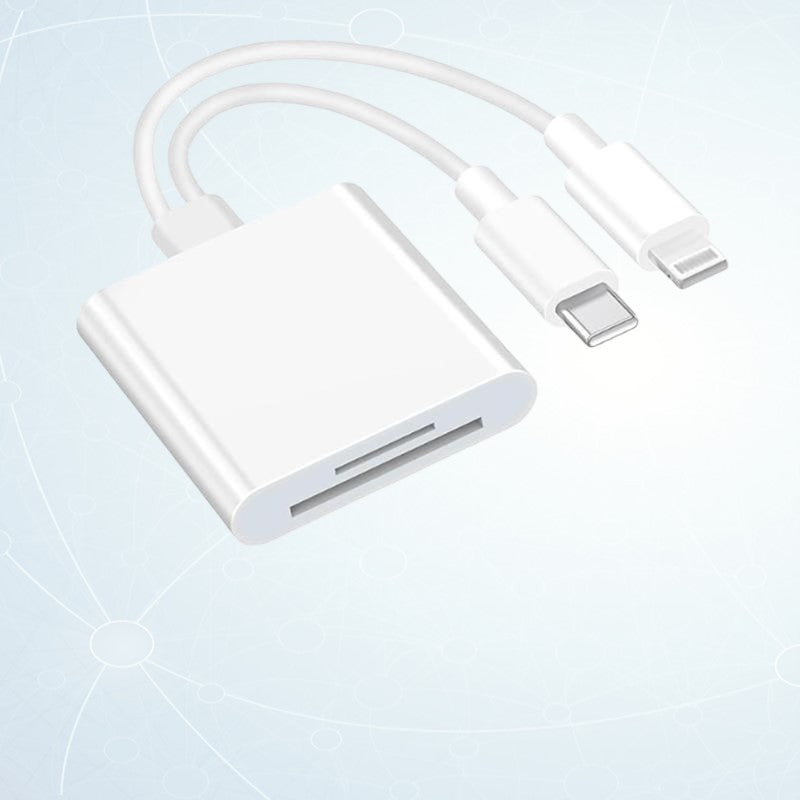 USB Type-C and Lighting Convert TF SD Reader 2pcs