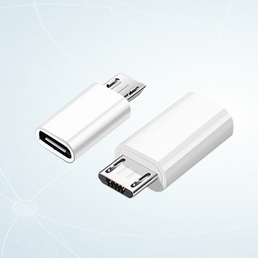 USB Type-C female to Micro USB male White 2pcs